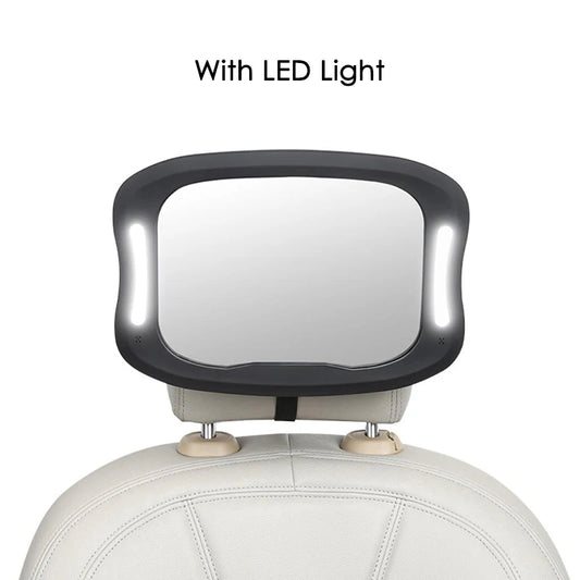 Mirror LED Light Adjustable Shatterproof Back Seat