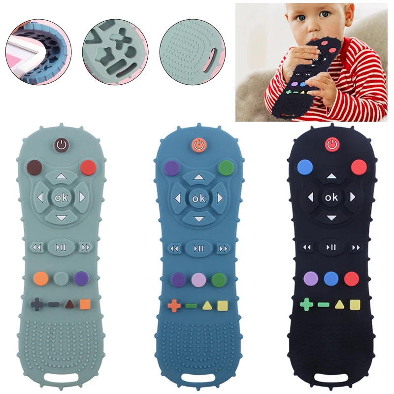 Silicone Teether, Simulation TV Remote Control Shape