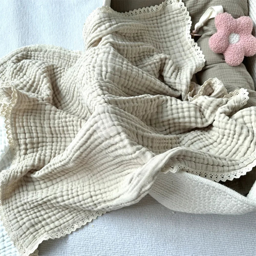 Muslin Swaddle Wrap, Crib Blanket