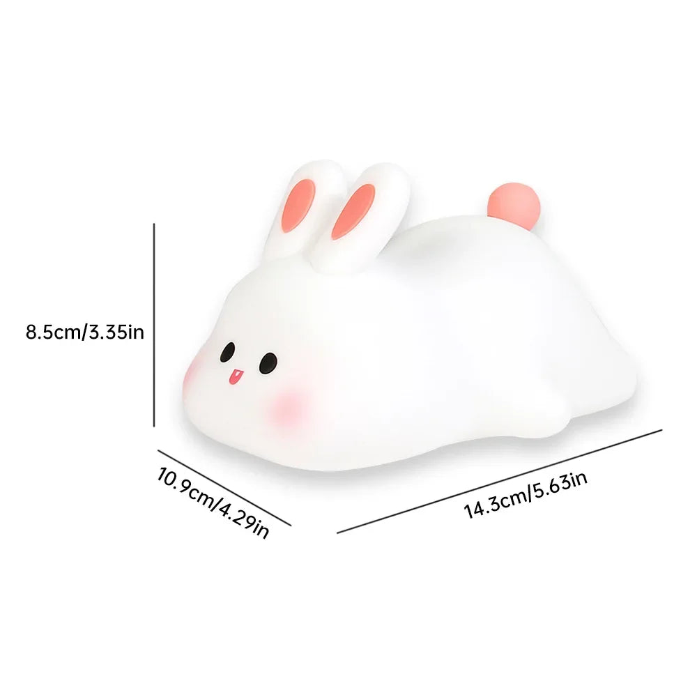 Bunny Silicone Night Light Touch-sensitive