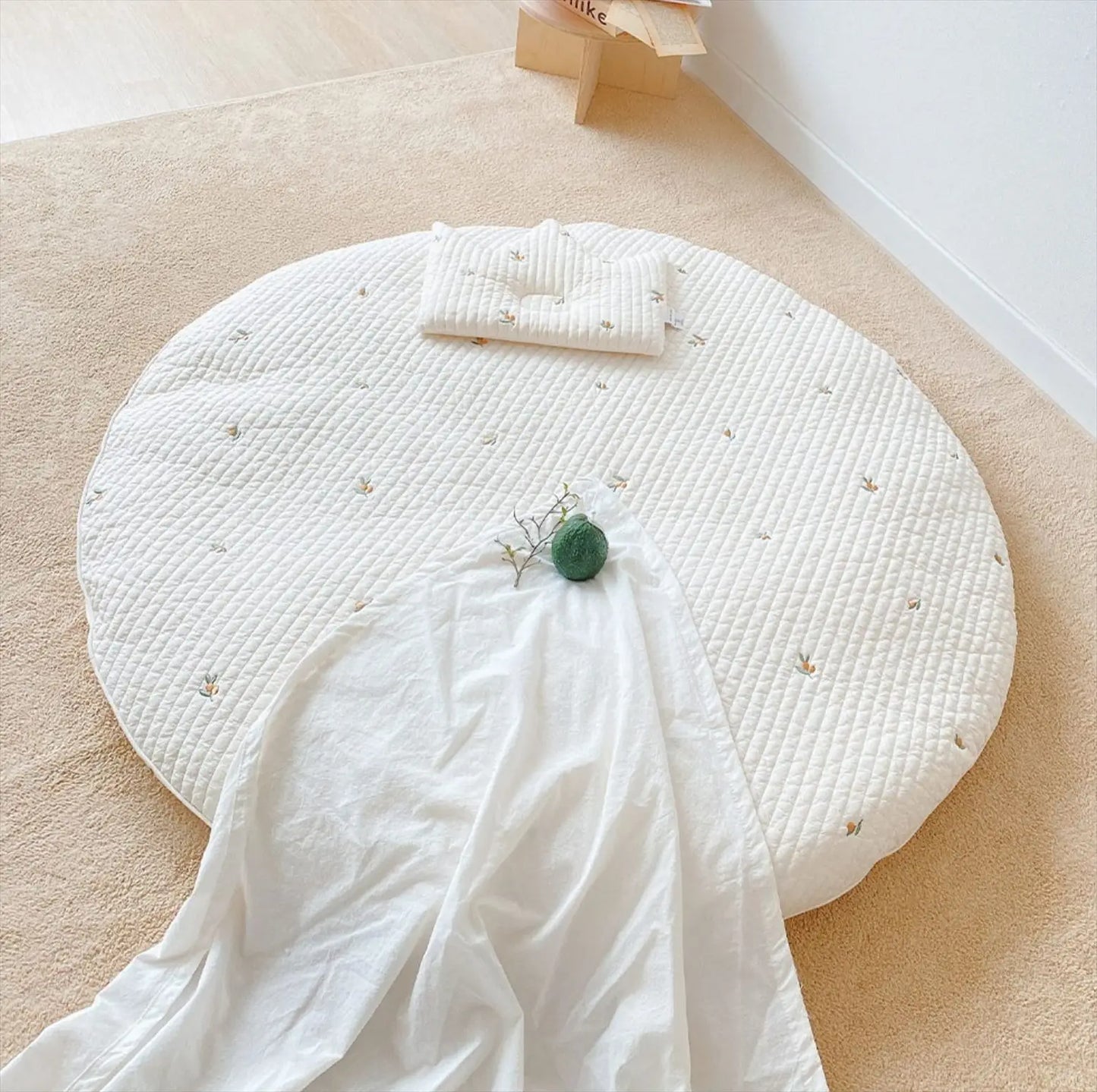 Baby Circular Crawling Mat Removable and Washable Floor