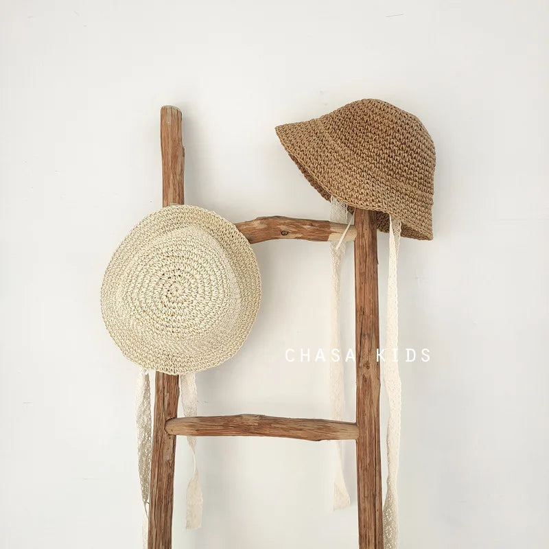 Petal Brim Straw Woven Hat