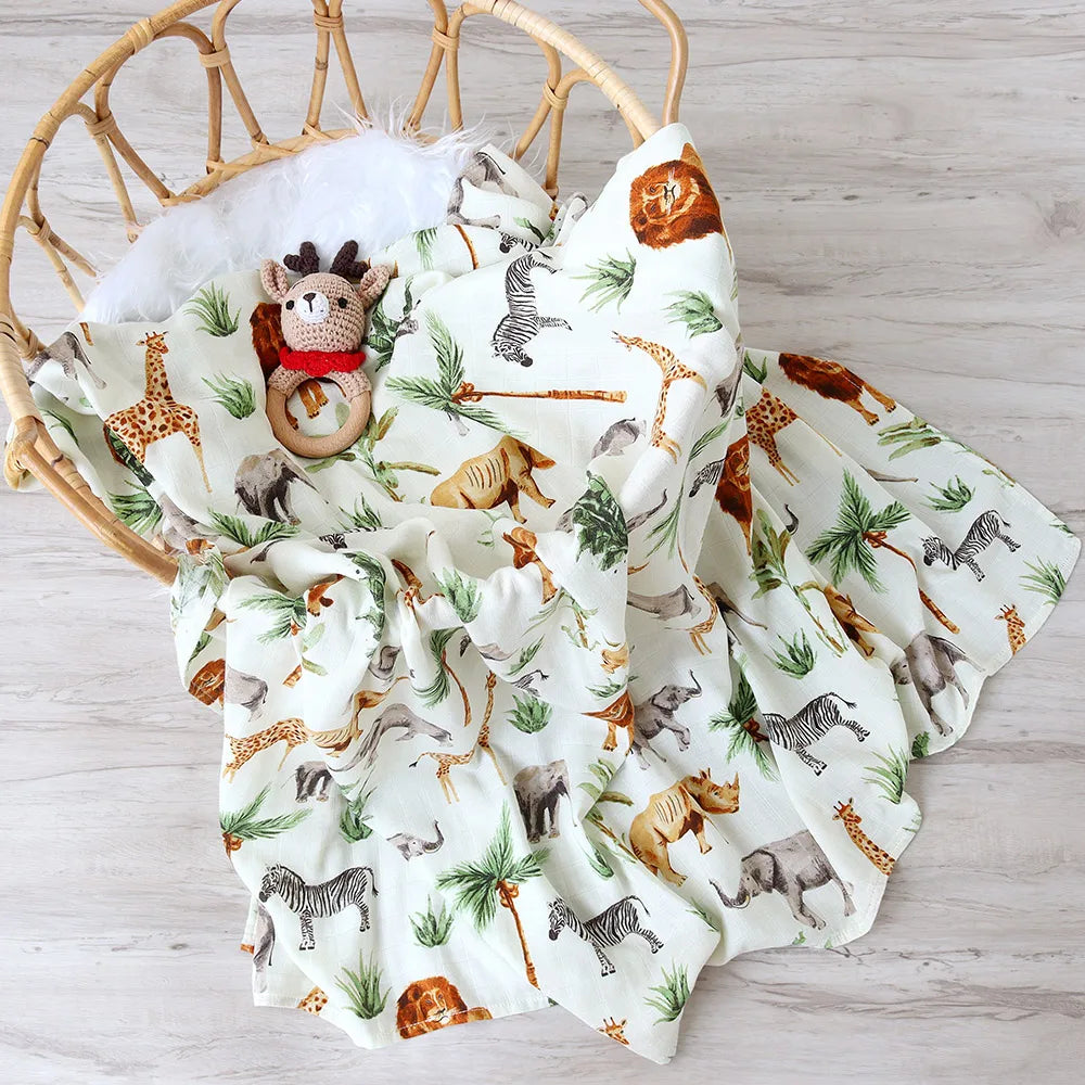 Bamboo Muslin New Born Swaddle Blancket