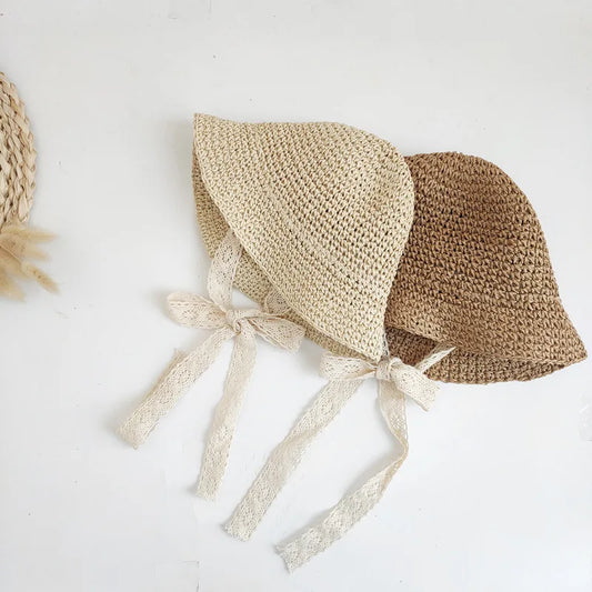 Petal Brim Straw Woven Hat