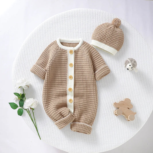 Baby Autumn Knitted Romper