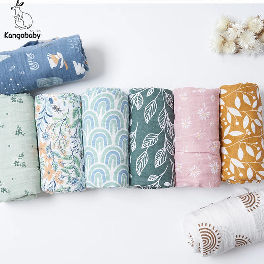 Swaddle Newborn Blanket, Muslin Cotton, 2Pcs