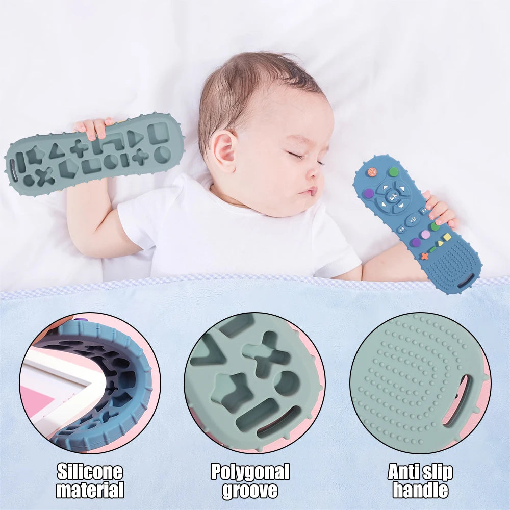 Silicone Teether, Simulation TV Remote Control Shape