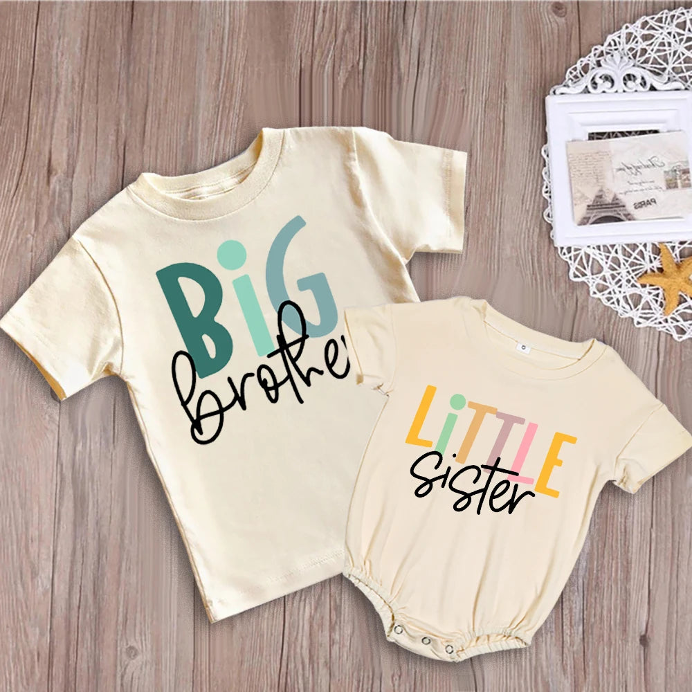 Big Brother Little Sister Print Tshirt