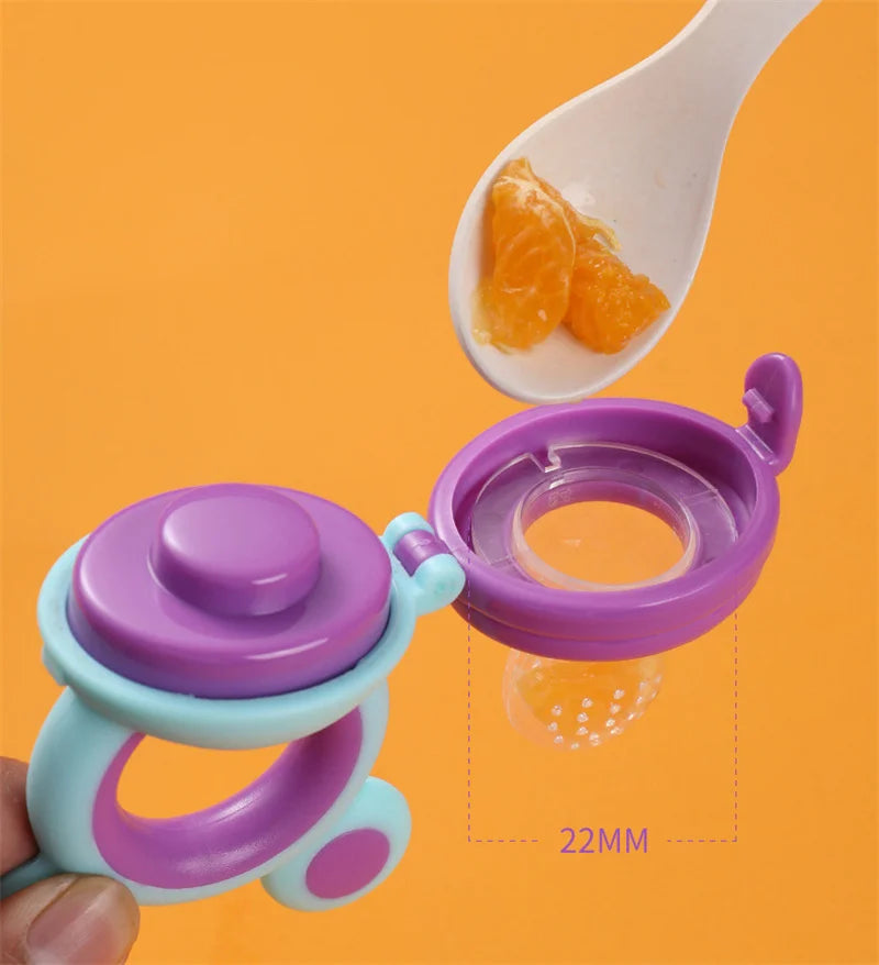 Baby Teether Nipple Fruit Food Feeder  Baby Accessories BPA Free, siicona