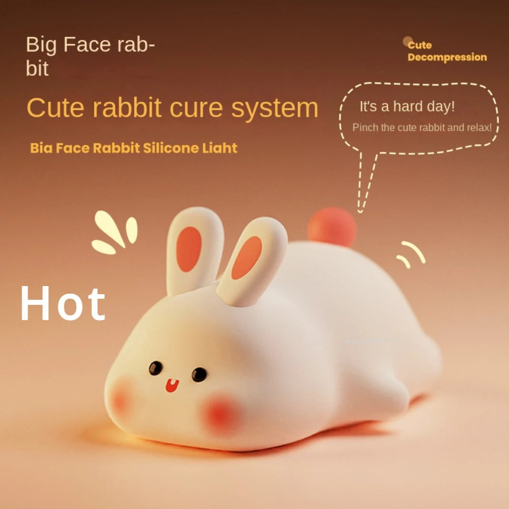 Bunny Silicone Night Light Touch-sensitive